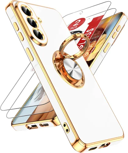 Vista 143 de LeYi Funda para iPhone XR: con Protector de Pantalla de Vidrio Templado [Paquete de 2] Soporte de Anillo Giratorio de 360°, Soporte Magnético