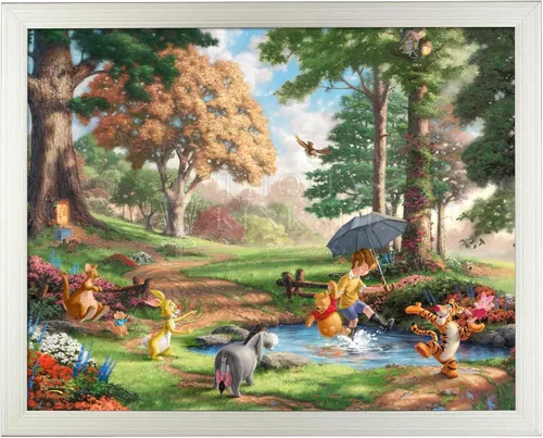 Vista 5 de Thomas Kinkade Estudios Winnie the Pooh I 11 x 14 - Impresión artística (marco negro)