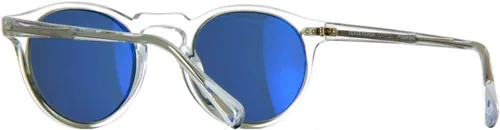 Vista 4 de Oliver Peoples 5217s 1101r8Cristal Gregory Peck Sol Redondo gafas de sol lente Cate