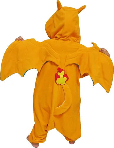 Vista 3 de SAZAC Kigurumi - Pokemon - Charizard - Mono de Halloween - Talla para niños (5-9 años)