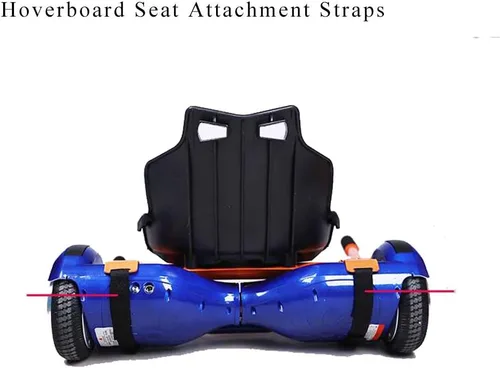 Vista 7 de Correas ajustables de repuesto para Hoverboard Gocart - Correas de fijación para asiento de patineta eléctrica, 2 pares con 6 protectores