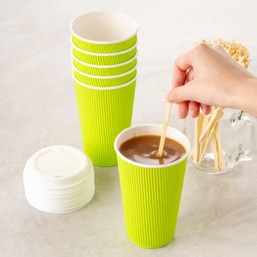 Vista 5 de Restaurantware Restpresso - Agitadores de café de 6.8 pulgadas, 100 palitos desechables de palmera, resistentes para bebidas calientes y frías Palm
