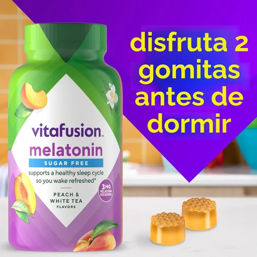 Vista 6 de Vitafusion Vitaminas gomosas de melatonina, 140 unidades (paquete de 1)