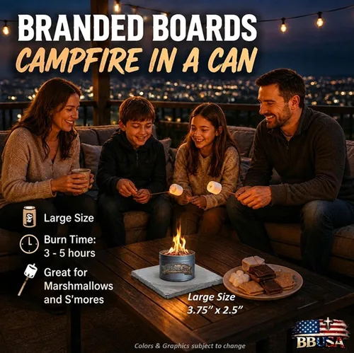 Vista 6 de Campfire in a Can - Made in USA - Portable Mini Fire Pit for Marshmallows & S’Mores - Hiking, Backpacking, Hunting, Fishing & Camping - Tactical