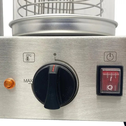 Vista 5 de TECHTONGDA Vaporizador para perros calientes, parrilla de salchichas, calentador eléctrico para bollos, calentador de perros calientes, calentador