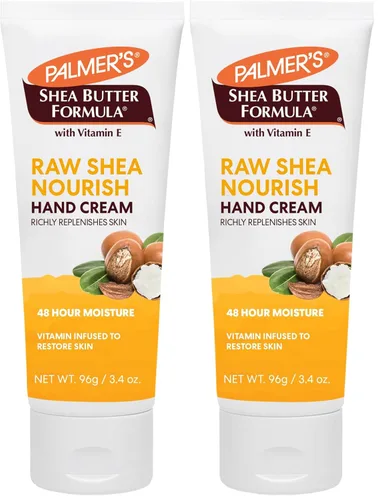 Vista 4 de Palmer's Crema de manos de karité cruda con fórmula de karité con vitamina E, 2.1 onzas