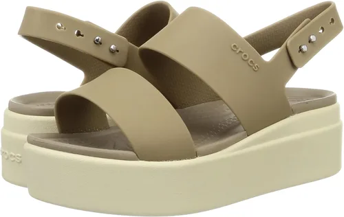Vista 8 de Crocs Sandalia Brooklyn de cuña baja para mujer