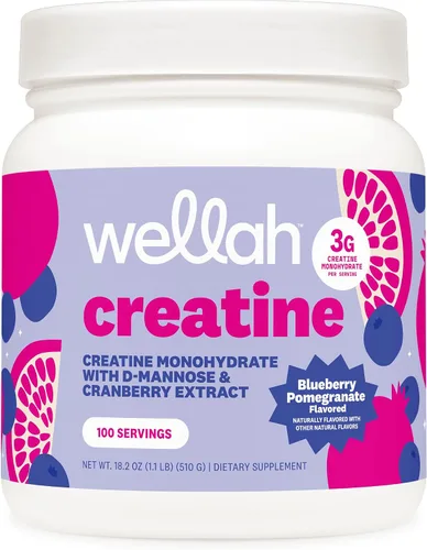 Vista 30 de Wellah Creatina para mujer (Blue Hawaii) 50 porciones, 0.11 onzas por