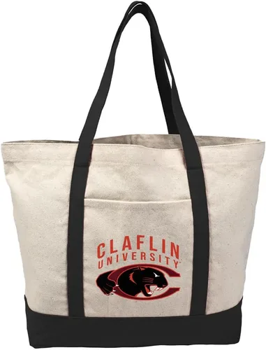 Vista 198 de Campus Lab Bolsa de lona con logotipo primario colegiado con bolsillo externo, bolsa de hombro reutilizable para ir de compras, playa Águilas A&m
