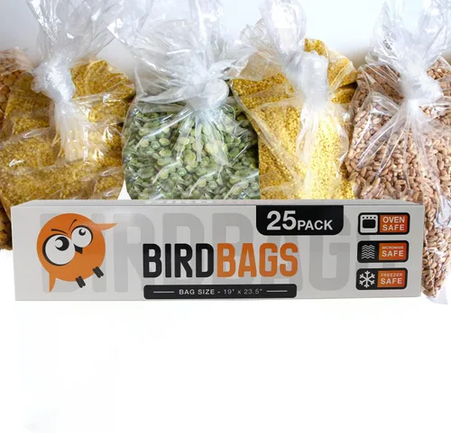 Vista 5 de BirdBags - Bolsas de pavo, 19 x 23.5 pulgadas, paquete de 25 unidades, plástico transparente, almacenamiento de alimentos, congelador, horno, pan