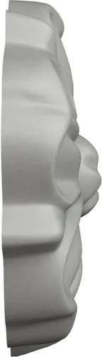 Vista 3 de Ekena Millwork ROS02X02NA Roseta redonda Nadia, 2 1/2"OD x 1/2"P, imprimado