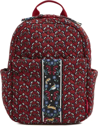 Vista 21 de Vera Bradley - Mochila pequeña de algodón para mujer Negro