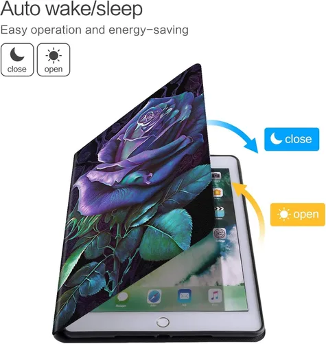 Vista 4 de Funda protectora para Samsung Galaxy Tab A de 8.0 pulgadas 2017, piel sintética a prueba de golpes, funda protectora para Samsung Tab A 8.0 pulgadas