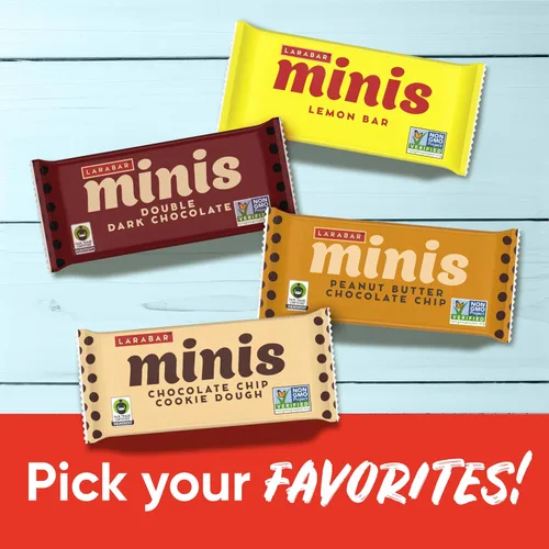 Vista 10 de Larabar - Mini barras de masa de galletas con chispas de chocolate, barra vegana de frutas y nueces sin gluten, barras de 0.78 onzas, 20