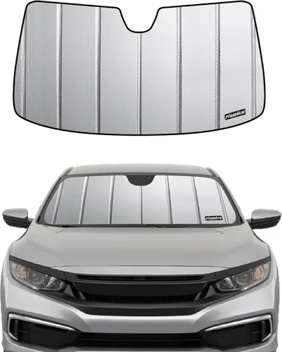 Vista 11 de Pigenius Parasol para parabrisas Honda Civic 2016-2018 (no gira), acabado plateado metálico