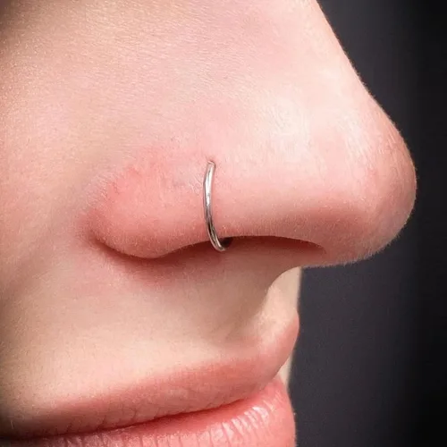 Vista 2 de Piercing de nariz de 20 G, hipoalergénico para mujeres y hombres