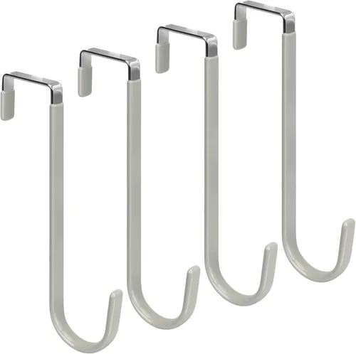 Vista 37 de FYY Ganchos para colgar sobre la puerta, paquete de 4 unidades, se adapta a beige ( A Beige )