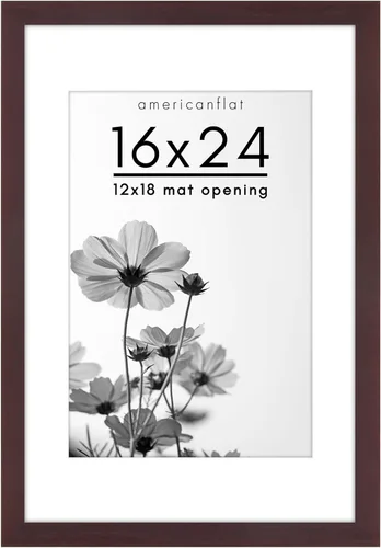 Vista 146 de Americanflat Marco de fotos de 5 x 7 pulgadas con vidrio inastillable, para usar como marco de 4 x 6 con paspartú o para fotos de 5 x 7 pulgadas sin