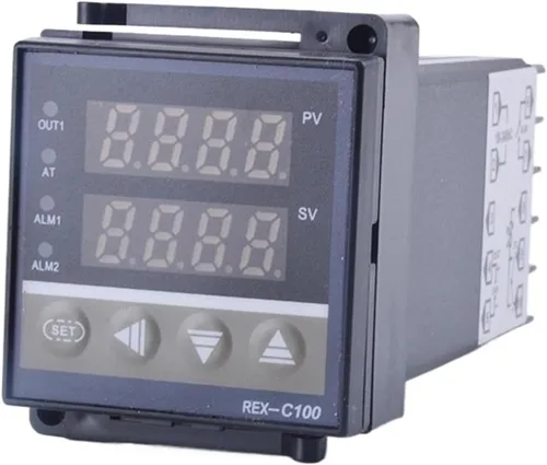 Vista 5 de RKC PID Temperature Controller Thermostat REX-C100 Universal Input K 1m thermocouple(Relay Output)