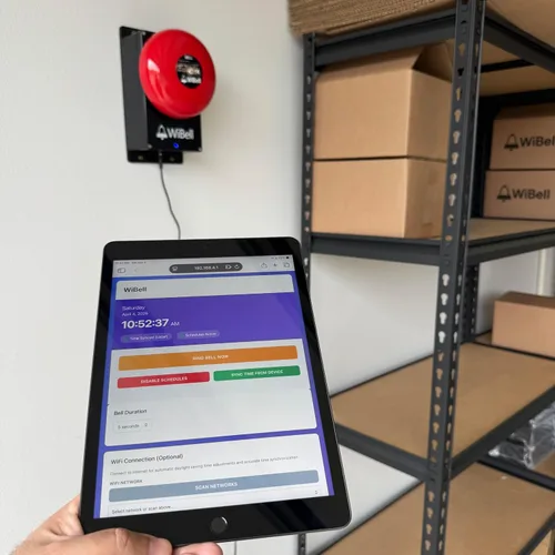 Vista 7 de Sistema de campana programable: basado en la web, sin suscripción, para sistemas de campana escolar, campanas de almacén y alertas de cambio