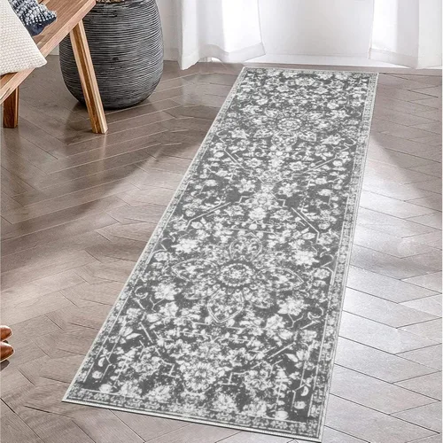 Vista 21 de Pauwer Alfombra vintage de flores 2 x 3 pulgadas, estilo envejecido, antideslizante, de pelo bajo, tapete para entrada, interior, pequeña, retro