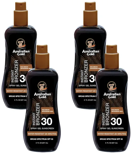 Vista 13 de Australian Gold Spray Gel Protector Solar con Bronceador Instantáneo SPF 15, 8 Onzas Hidrata y Humecta la Piel Espectro Amplio Resistente al