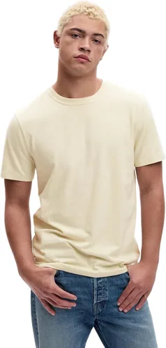 Vista 24 de Camiseta de cuello redondo Gap para hombre, mangas cortas, estilo casual Negro