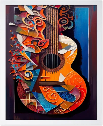 Vista 14 de Poster Master Póster de música vintage de 3 piezas, impresión de instrumentos retro, regalo para músico, amigo, guitarra eléctrica, patrón, patente