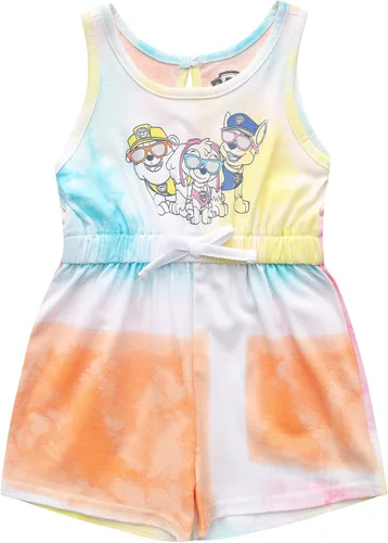 Vista 2 de Paw Patrol Girls 2 Pack Sleeveless Romper Shorts for Toddler to Big Kids