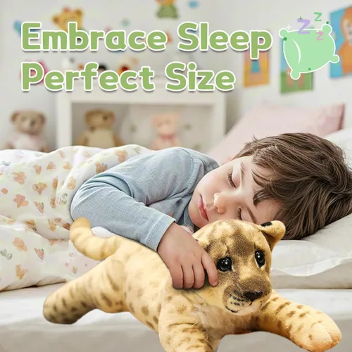 Vista 7 de León de Peluche Suave Grande León de Peluche de Felpa León Juguetes Animales de Safari León de Peluche Lindo Juguetes de Peluche de la Jungla