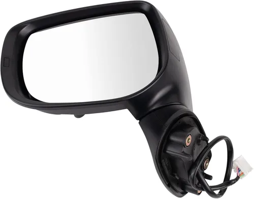 Vista 106 de TRQ Espejo plegable con calefacción eléctrica del lado del conductor con indicador de punto ciego pintura a juego negro liso compatible con Kia