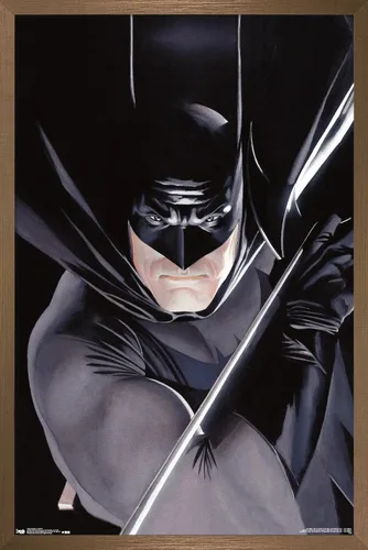 Vista 14 de Trends International DC Comics Batman - Póster de pared de retrato, 14.725 x 22.375 pulgadas, versión enmarcada de madera de granero