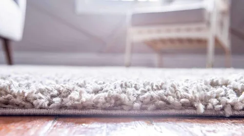 Vista 291 de Unique Loom Colección Davos Shag - Alfombra Lino