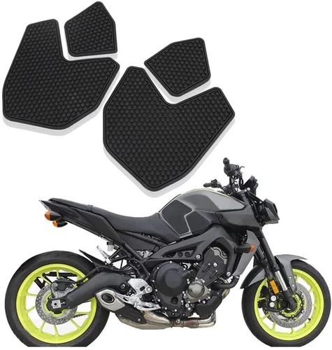 Vista 2 de Adhesivos protectores de depósito de combustible para motocicleta Yam & aha FZ-09 FZ09 MT-09 MT09 MT 09 para motocicleta lateral antideslizante