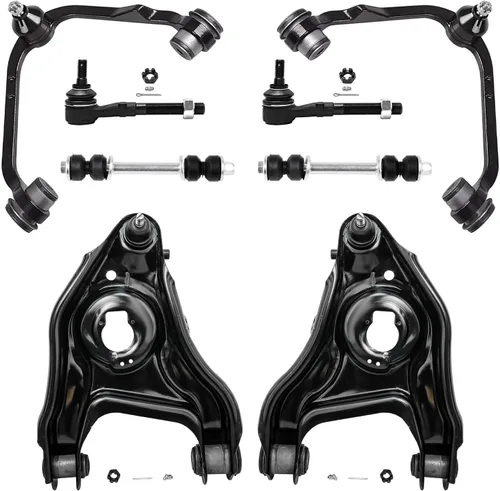 Vista 275 de Detroit Axle - Kit de brazos de control de extremo de 8 piezas para Toyota 2001-2003 Highlander 2002-2003 Camry Lexus ES300, 2 conjuntos de brazos