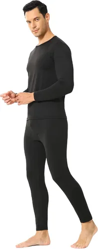 Vista 2 de ViCherub Thermal Underwear for Men Fleece Lined Long Johns Base Layer Top and Bottom Set for Cold Weather
