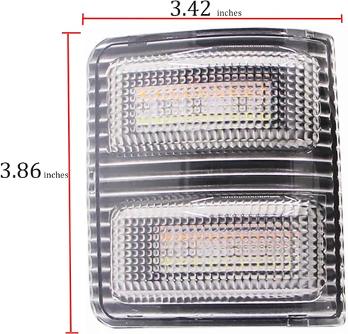 Vista 3 de 2x luz LED para espejo lateral Compatible con Ford F250 F350 F450 F550 Super Duty de 2008 a 2016, 7C3Z-13776-A 7C3Z-13776-B 7C3Z13776A 7C3Z13776B