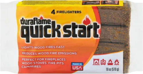 Vista 4 de Duraflame Quick Start Firelighters – 40 Count Case Instant, Clean & Reliable Fire Starting for Fireplaces, Grills, Fire Pits & Camping Adventures