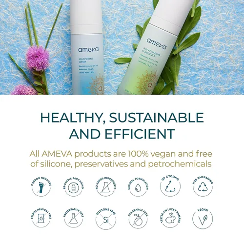Vista 6 de Recambio hidratante activador de piel: 100% vegetal, vegano, fórmula antienvejecimiento, para pieles sensibles, aumenta el colágeno, ácido