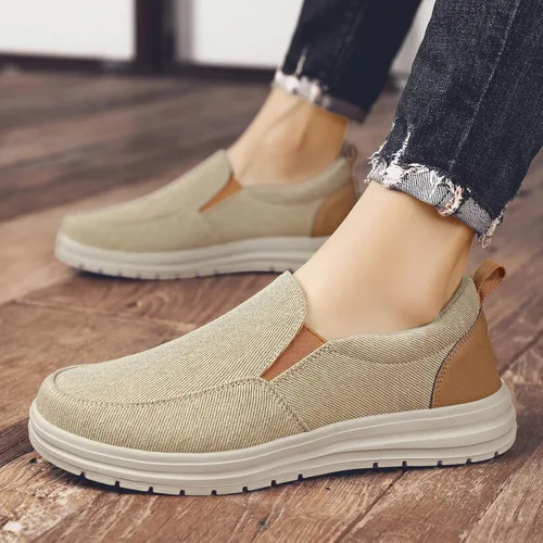 Vista 6 de Moodeng Mocasines sin cordones para hombre, zapatos casuales ligeros y cómodos, zapatos náuticos, zapatos de conducción al aire libre