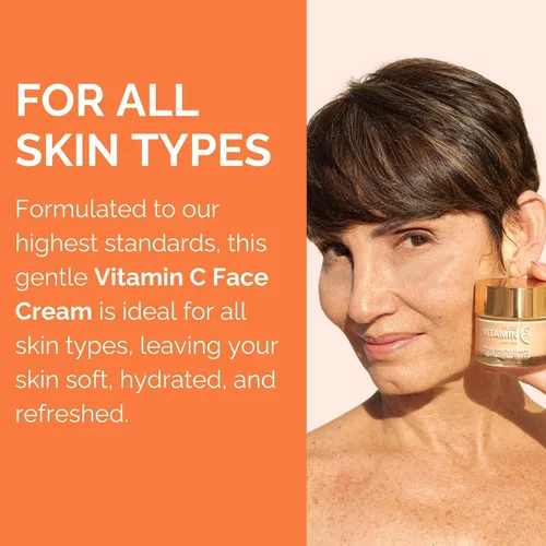Vista 6 de Noche Y Dia Crema facial con vitamina C, hidratante, ligera, no grasa para todo tipo de piel, fórmula antienvejecimiento para líneas finas, arrugas