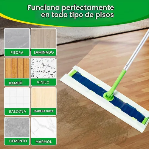 Vista 4 de 40 paños de barrido en seco XL resistentes para trapeador Swiffer Sweeper 40 unidades blanco