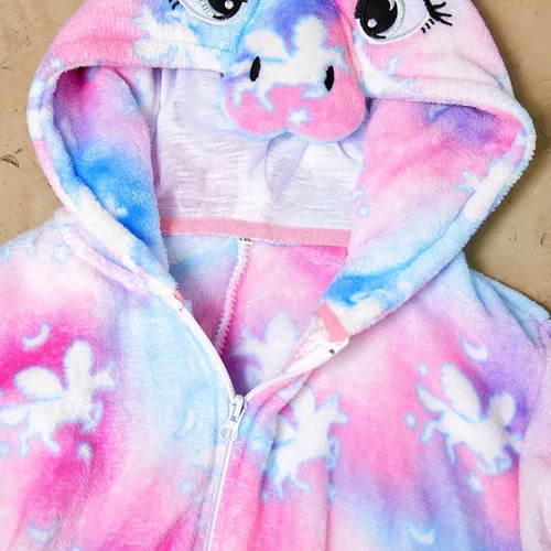 Vista 8 de Mameluco de unicornio para pijamas de animales, cosplay, disfraz unisex de Halloween
