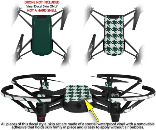 Vista 2 de Skin Wrap 2 Pack para DJI Ryze Tello Drone sólidos Collection Hunter verde Drone No Incluidas