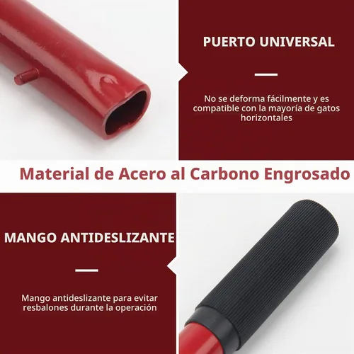 Vista 4 de Mango de gato hidráulico horizontal Windspeed, mango de gato de piso de 2 toneladas de repuesto para mango de palanca de gato de coche, uso