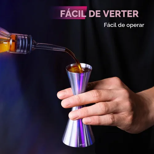 Vista 6 de Lexenic - Jigger japonés de 1 onza/2 onzas, doble marcado, 1 paquete