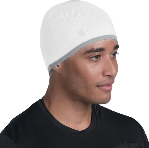Vista 5 de SAAKA Gorro de bambú. Suave y ligero. Correr, deportes de nieve. Gorra de calavera para hombres y mujeres