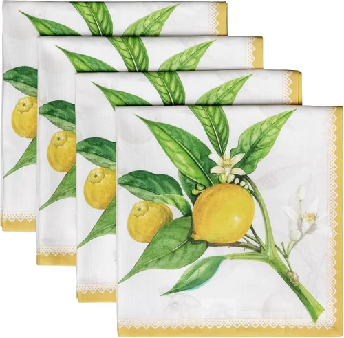 Vista 17 de Maison d' Hermine Juego de 4 servilletas de tela 100% algodón, suaves y duraderas, servilletas cuadradas reutilizables para uso diario, lavables
