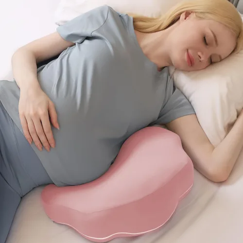 Vista 10 de Chilling Home Almohada portátil de espuma viscoelástica para embarazo, almohada corporal de maternidad para dormir, almohada multifuncional de cuña