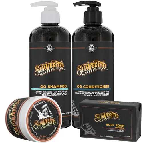 Vista 3 de Suavecito Paquete de productos esenciales para el cabello y el cuerpo